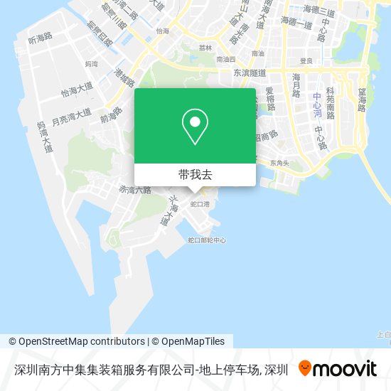 深圳南方中集集装箱服务有限公司-地上停车场地图