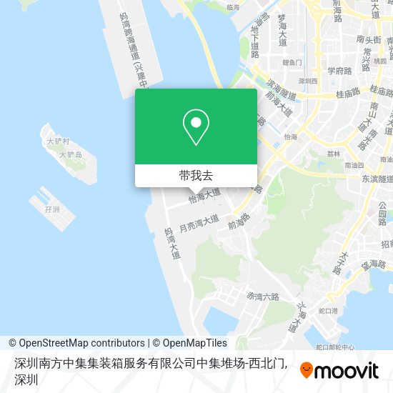 深圳南方中集集装箱服务有限公司中集堆场-西北门地图