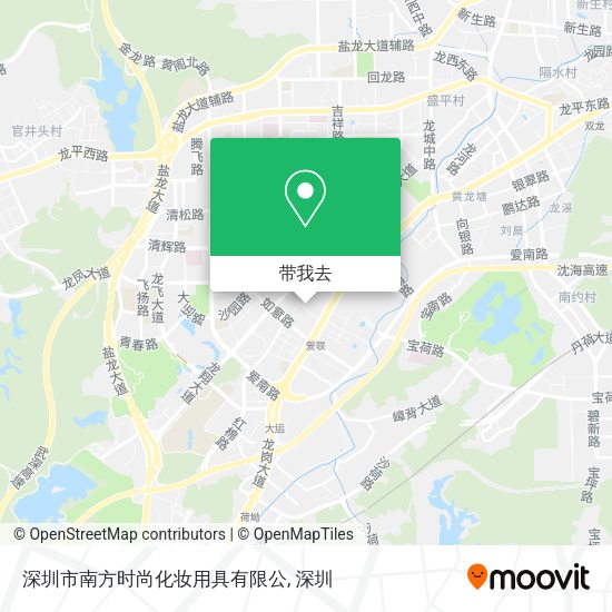 深圳市南方时尚化妆用具有限公地图