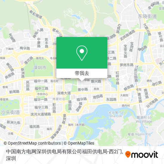 中国南方电网深圳供电局有限公司福田供电局-西2门地图