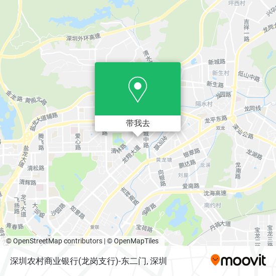 深圳农村商业银行(龙岗支行)-东二门地图