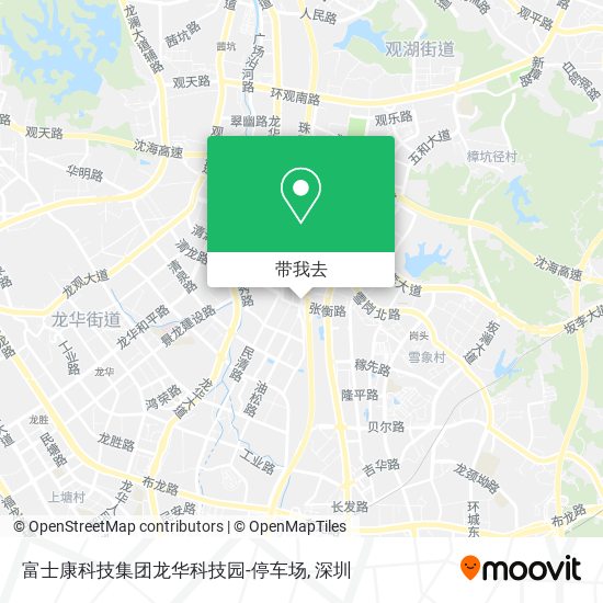 富士康科技集团龙华科技园-停车场地图