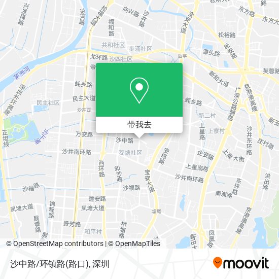 沙中路/环镇路(路口)地图