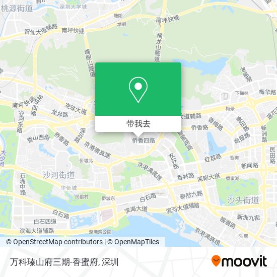 万科瑧山府三期-香蜜府地图