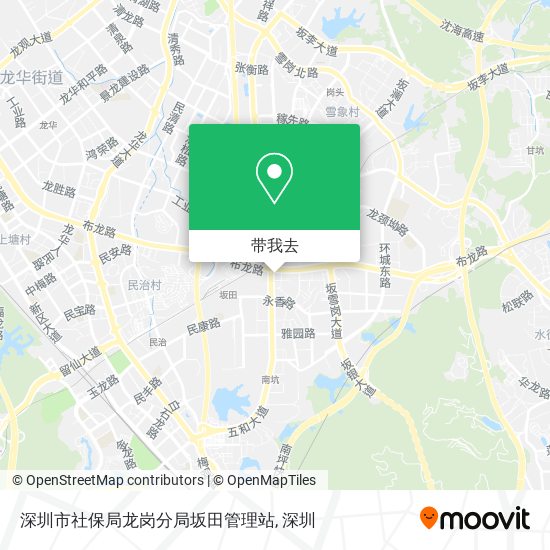 深圳市社保局龙岗分局坂田管理站地图