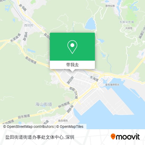 盐田街道街道办事处文体中心地图