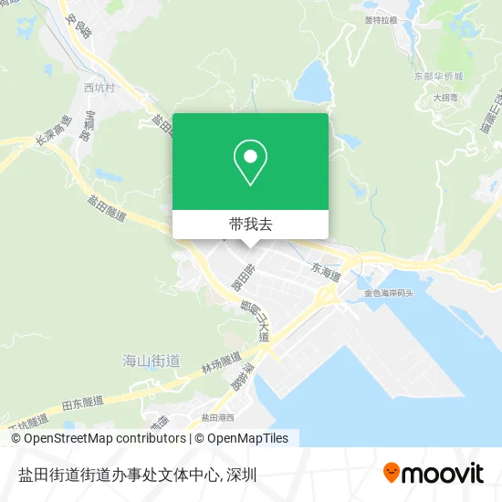 盐田街道街道办事处文体中心地图