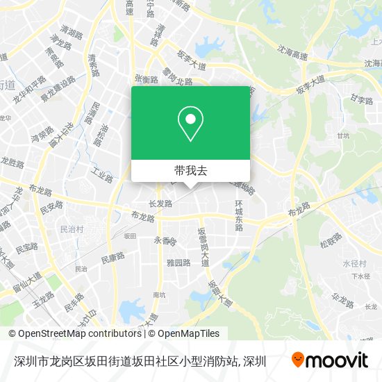 深圳市龙岗区坂田街道坂田社区小型消防站地图