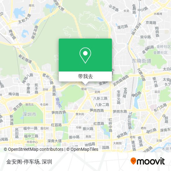 金安阁-停车场地图