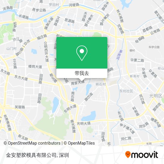金安塑胶模具有限公司地图