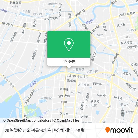 精英塑胶五金制品深圳有限公司-北门地图