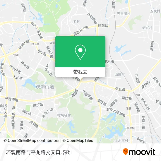 环观南路与平龙路交叉口地图