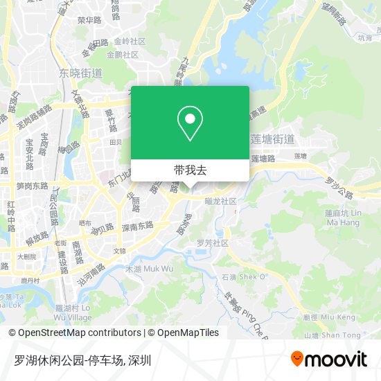 罗湖休闲公园-停车场地图