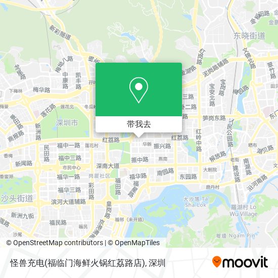 怪兽充电(福临门海鲜火锅红荔路店)地图
