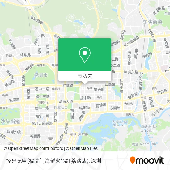 怪兽充电(福临门海鲜火锅红荔路店)地图