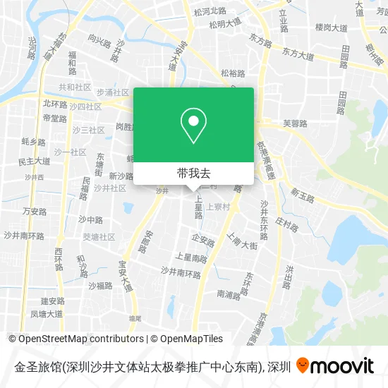金圣旅馆(深圳沙井文体站太极拳推广中心东南)地图