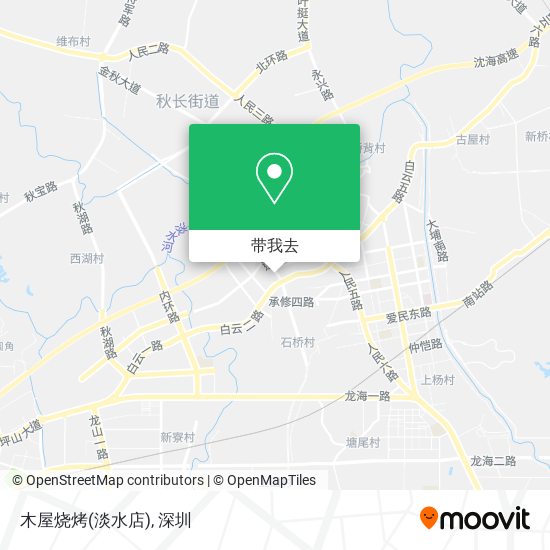 木屋烧烤(淡水店)地图