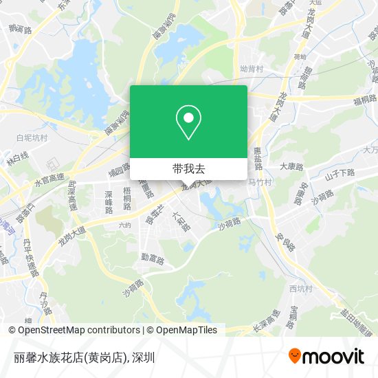 丽馨水族花店(黄岗店)地图