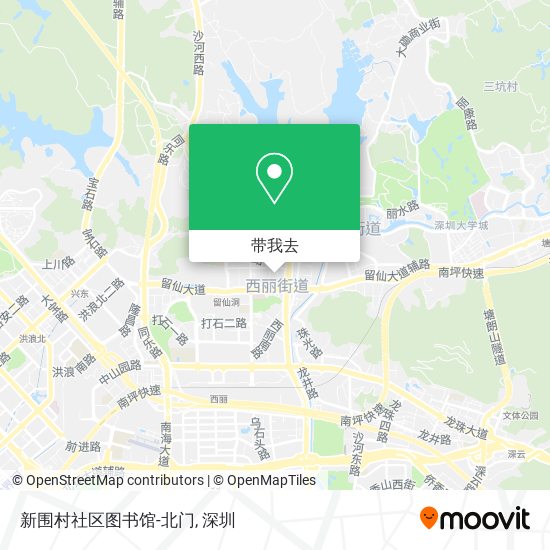 新围村社区图书馆-北门地图