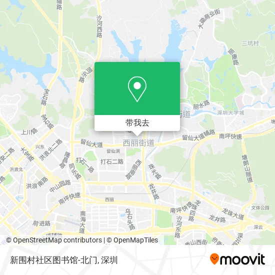 新围村社区图书馆-北门地图