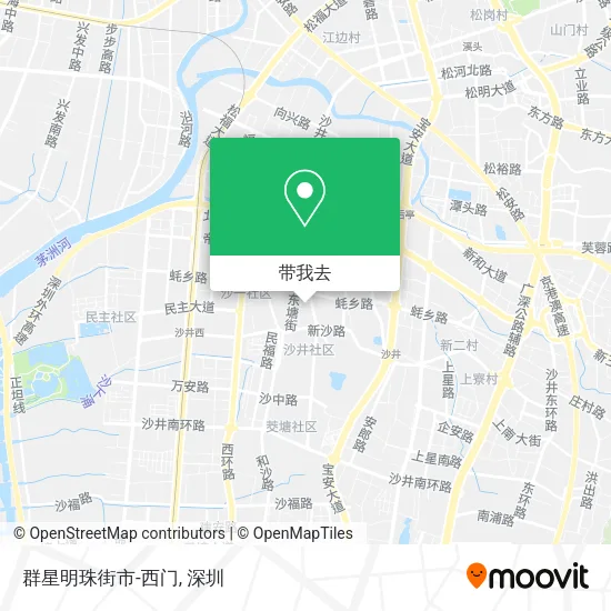 群星明珠街市-西门地图