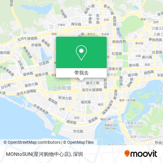 MONtoSUN(星河购物中心店)地图