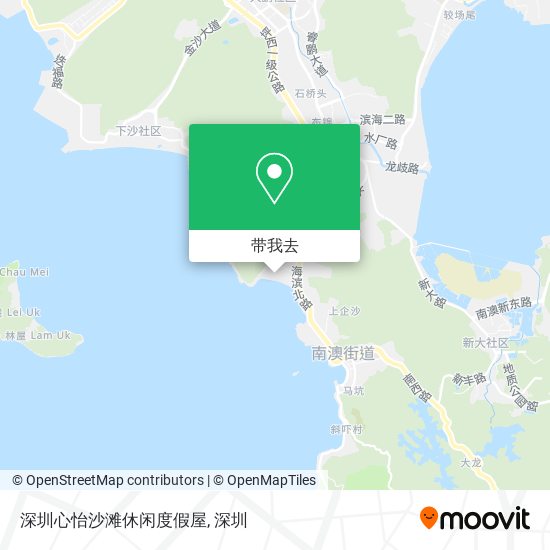 深圳心怡沙滩休闲度假屋地图