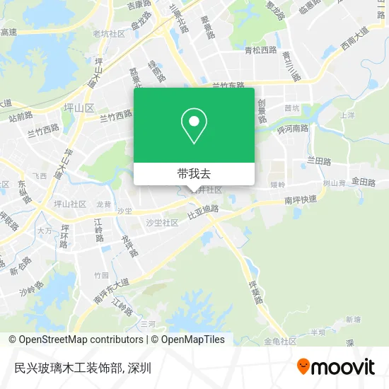 民兴玻璃木工装饰部地图