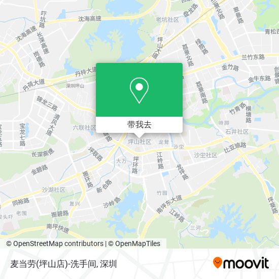 麦当劳(坪山店)-洗手间地图