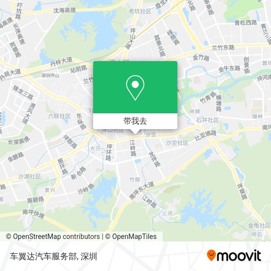 车翼达汽车服务部地图