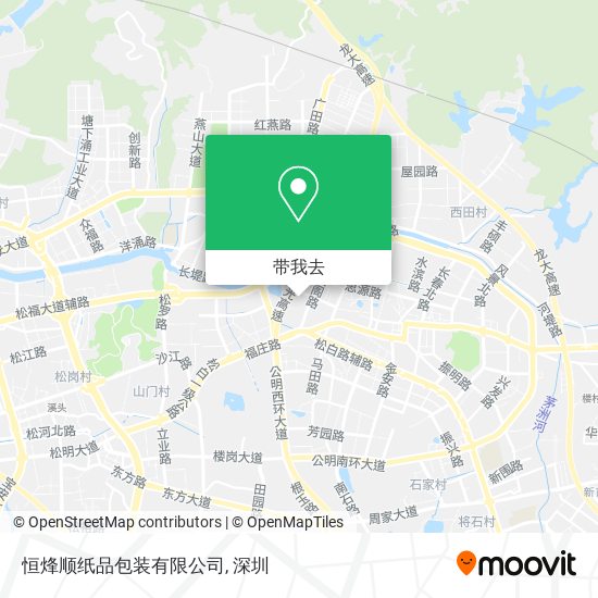 恒烽顺纸品包装有限公司地图