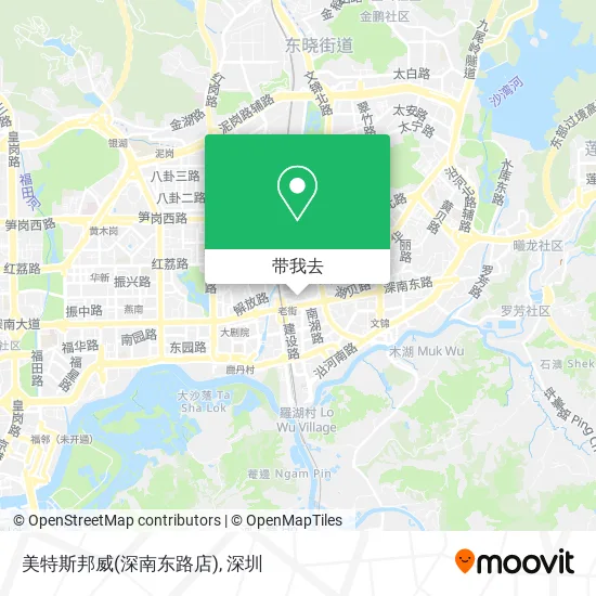 美特斯邦威(深南东路店)地图