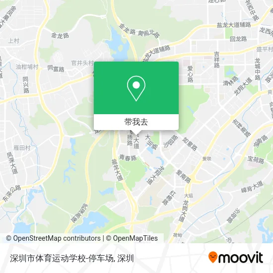 深圳市体育运动学校-停车场地图