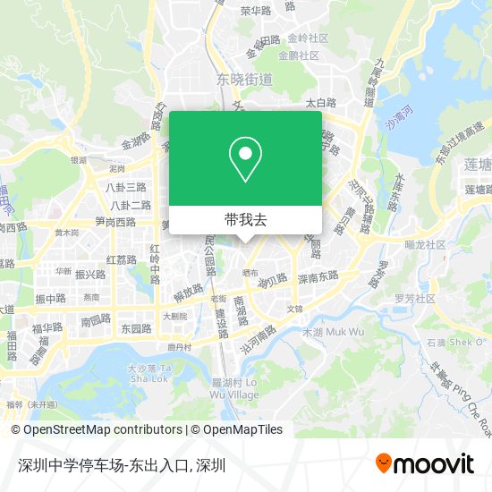 深圳中学停车场-东出入口地图