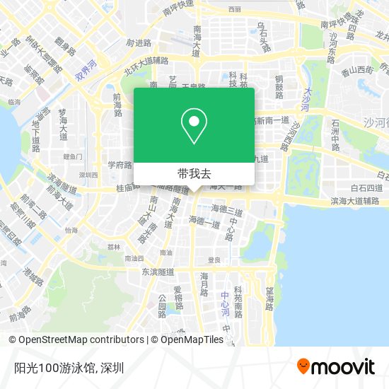 阳光100游泳馆地图