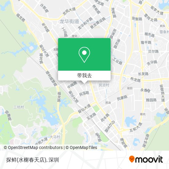 探鲜(水榭春天店)地图