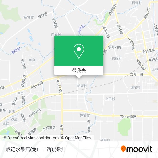 成记水果店(龙山二路)地图