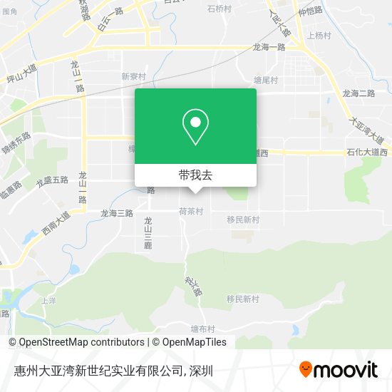 惠州大亚湾新世纪实业有限公司地图
