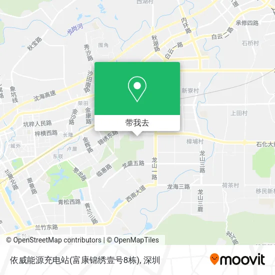 依威能源充电站(富康锦绣壹号8栋)地图