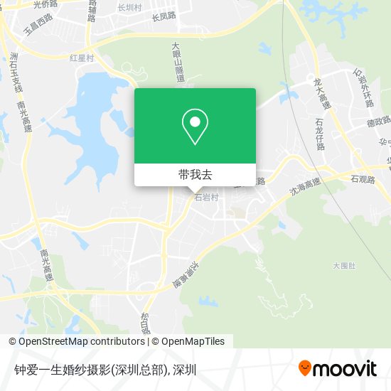 钟爱一生婚纱摄影(深圳总部)地图