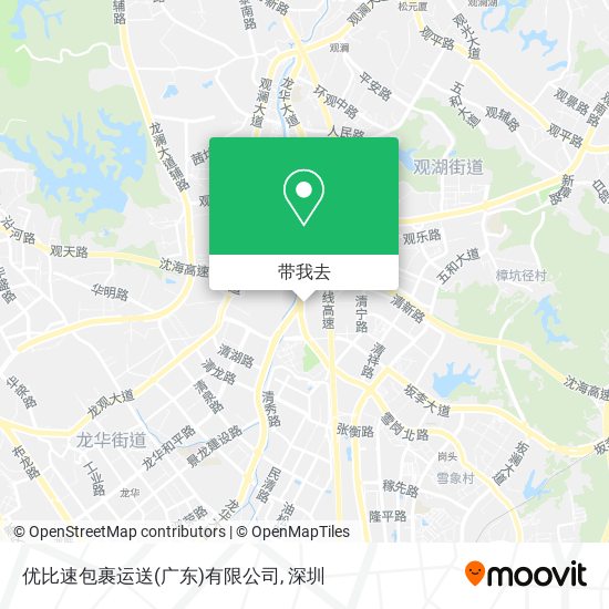 优比速包裹运送(广东)有限公司地图