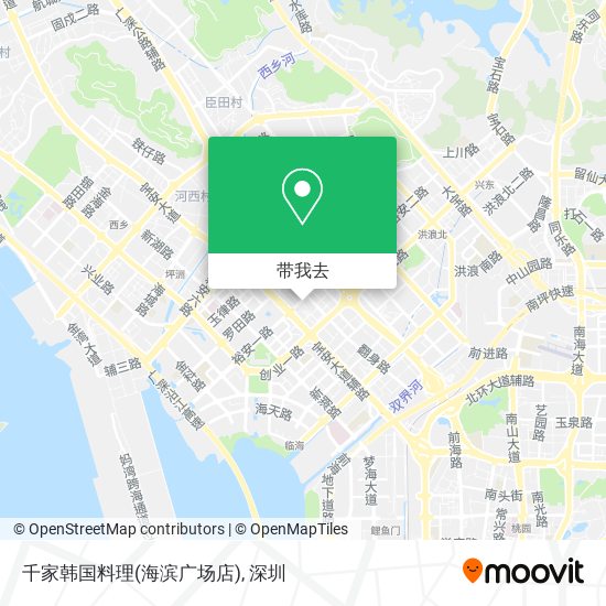 千家韩国料理(海滨广场店)地图