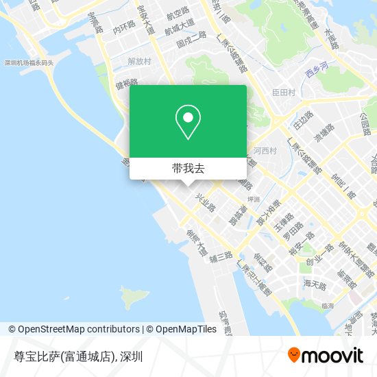 尊宝比萨(富通城店)地图