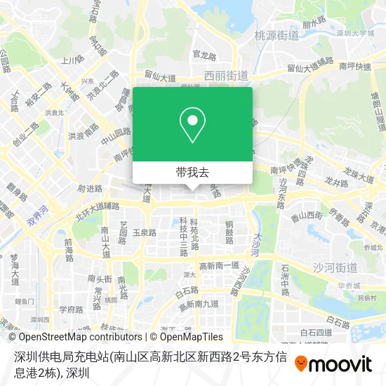 深圳供电局充电站(南山区高新北区新西路2号东方信息港2栋)地图
