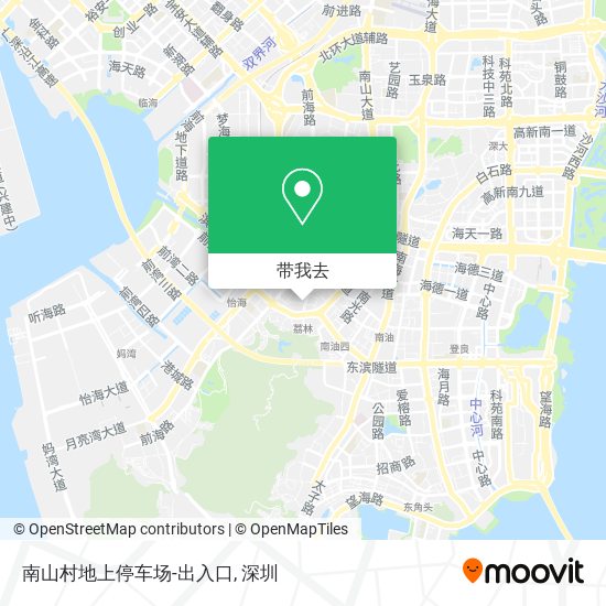 南山村地上停车场-出入口地图