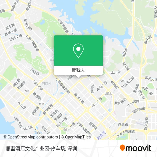 雁盟酒店文化产业园-停车场地图