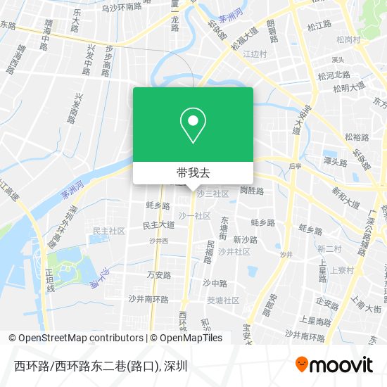 西环路/西环路东二巷(路口)地图