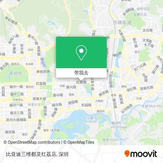 比亚迪三维都灵红荔店地图