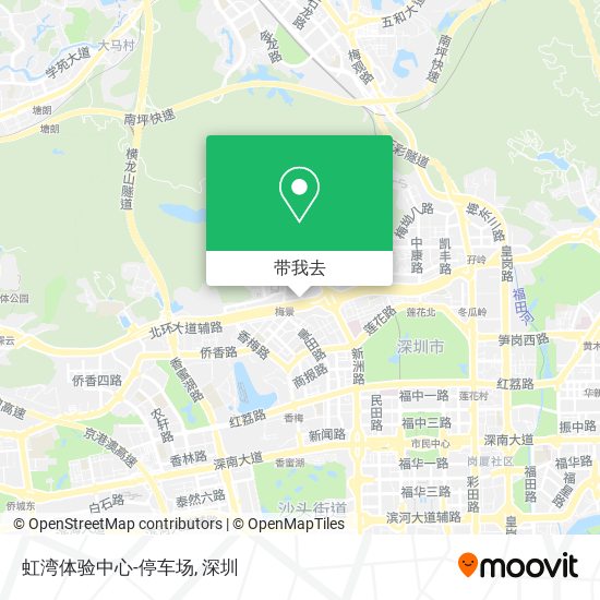 虹湾体验中心-停车场地图