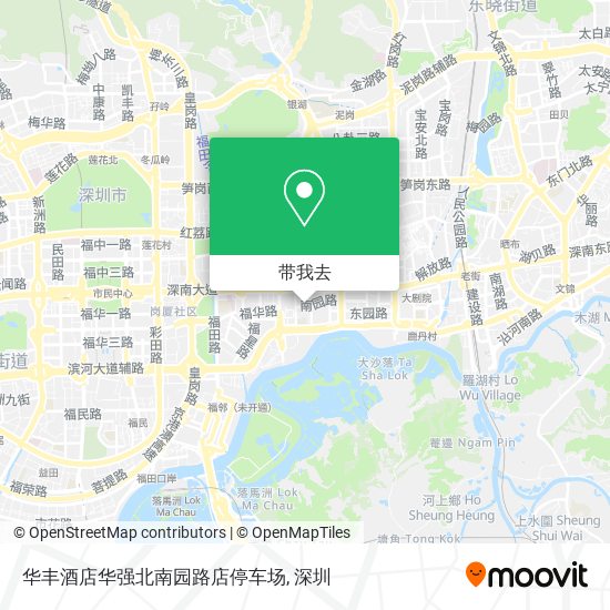 华丰酒店华强北南园路店停车场地图